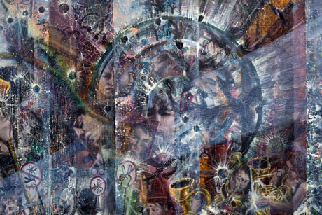 Nachmittag · 600 × 330 cm - Painting by Michael Kunze
